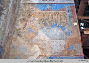 Die Ausmalung der Sankt Nikolauskirche : Die Ausmalung des Südlichen Querhauses : Das Letzte Abendmahl und ein Heiliger Krieger