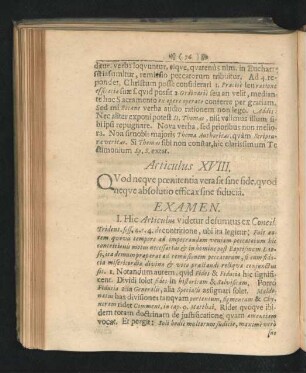 Articulus XVIII.