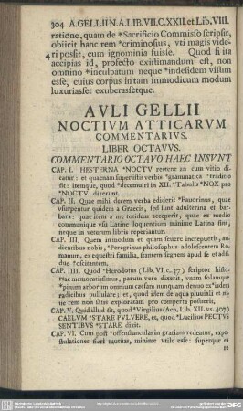 Liber Octavus