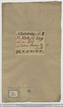 Sonatas - Mus.2160-Q-8 : vl, fl, bc - D; GroT 4638-D; GroT 4673-D; GroT 5311-D