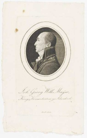 Bildnis des Joh. Georg Wilh. Mayer