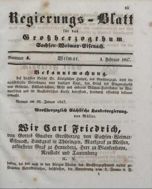 Nr. 4 : 3. Februar 1847