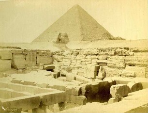 No. 442 Pyramide de Cheops, le Sphinx et le temple de saffra