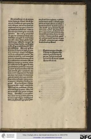 Explicit tertius sancti Thome de Aquino ordinis fratrum Predicatorum per me Johannem Koelhoff de Lubeck, Colonie civem, anno domini 1476.