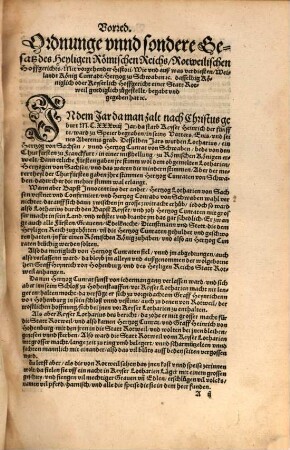 Ordenung, Proceß vnnd Besundere Gesatz des Heyligen Römischen Reichs Hoffgerichts, zu Rotweil : Jn zwölff Theylenn odder Tractaten verfasset