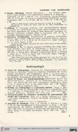 Anthropologie (Nr. 48-52)