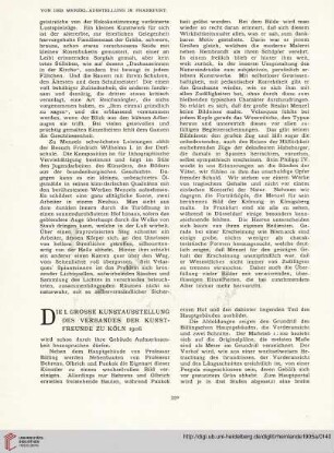 10: Die I. grosse Kunstausstellung des Verbandes der Kunstfreunde zu Köln 1906