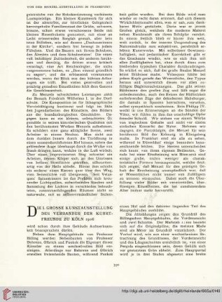 10: Die I. grosse Kunstausstellung des Verbandes der Kunstfreunde zu Köln 1906