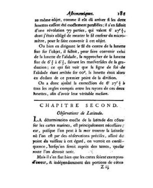 Observations de Latitude.