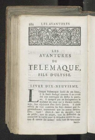 Les avantures de Telemaque, fils d'Ulysse. Livre dix-neuvieme.