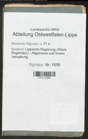 Ernennung eines ritterschaftlichen Assessors beim Generalkonsistorium