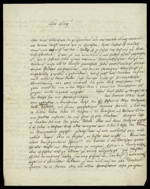 Brief von Ludwig Emil Grimm an Ludwig Hassenpflug