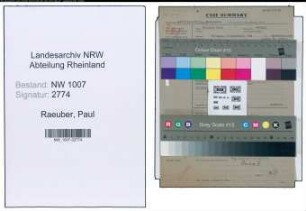 Entnazifizierung Paul Raeuber , geb. 06.03.1902 (Vers.Vertreter)