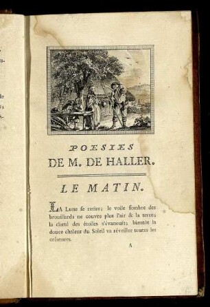 Poesies De M. De Haller.