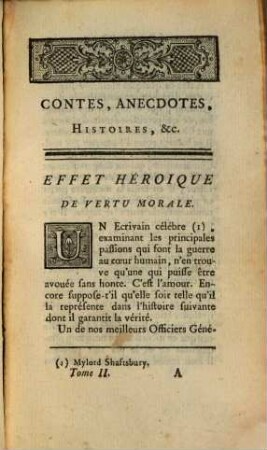 Contes, Avantures, Et Faits Singuliers, &c, 2