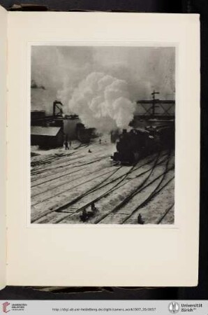[Alfred Stieglitz, III. Snapshot—In the New York Central Yards, photogravure from original negative]