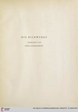 Bildwerke in Metall (Nr. 165-254)