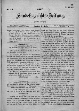 No. 13. 11. April 1877