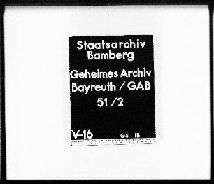 Bericht über den (gotischen) Almosen-Kasten in Bayreuth, 1787 abgebrochen