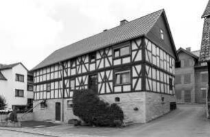Wohnhaus (Einhaus, Fachwerk); Frankenau, Korbacher Straße 14