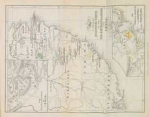 Map to illustrate Fortune's visits to the tea destrictions of China and India