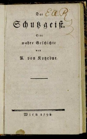 Der Schutzgeist : Eine wahre Geschichte