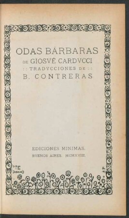 Odas bárbaras