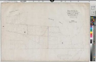 Ostbüren (Fröndenberg), Zusammenlegung Ostbüren, Brouillonkarte 1 Lünern Flur 3 u. 4