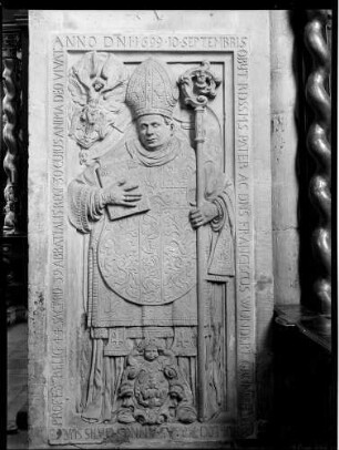 Bronnbach Kloster Epitaph des Abtes Franziskus Wundert (gestorben 1699)