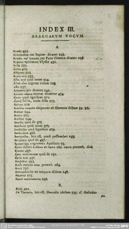 Index III. Graecarum Vocum