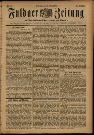 Ausgabe vom Dienstag, den 25. Mai 1897.