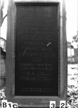 Grabstein B I C/3/2 (Detailaufnahme)