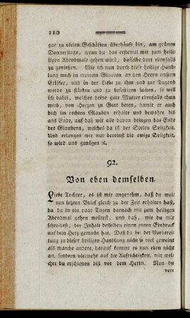 92. Von eben demselben. - 108. [Von Herrn Schwarz aus Madras.]