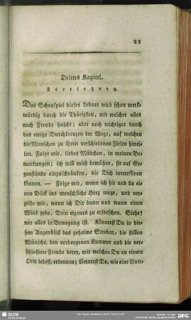 Drittes Kapitel. Fortsetzung