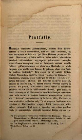De Leremiae versione Alexandrina