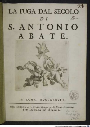 La fuga dal secolo di S. Antonio abate