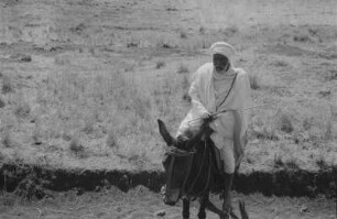 Reitender Amhara : Mann der Amhara auf seinem Reittier.