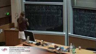 Asymptotic methods for the study of oceanographic models - Lecture 3: boundary layer methods