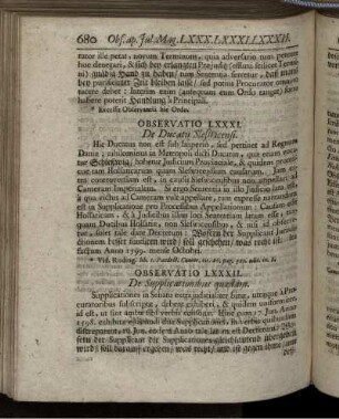 Observatio LXXXI. - Observatio C.