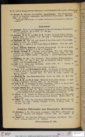 Indische Philosophie und Theosophie; Mythologie (Nr. 773 - 39)