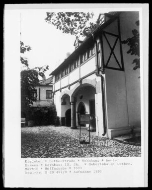 Geburtshaus Martin Luthers — Hoffassade