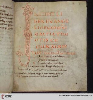 Inhaltsverzeichnis (Capitulae) Buch I