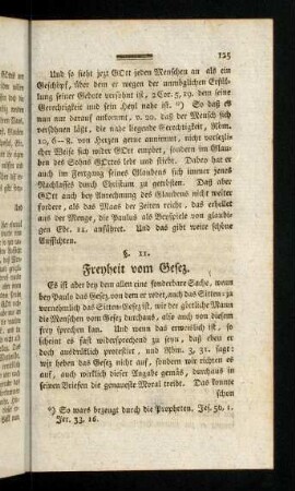 125-149, §. 11. Freyheit vom Gesez.