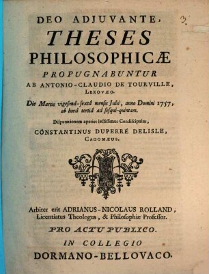 Theses philosophicae