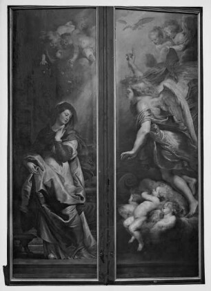 Stephanus-Altar: Außenflügel: Verkündigung Mariä