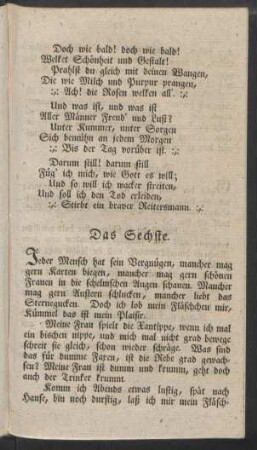 Das Sechste.