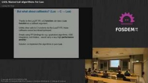 LGSL Numerical algorithms for Lua: A Lua-ish interface to the GNU Scientific Library