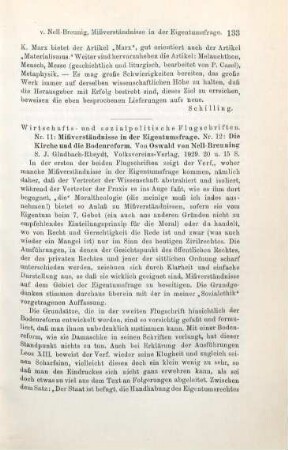 133-134 [Rezension] Wirtschafts- und sozialpolitische Flugschriften; Nr. 11-12