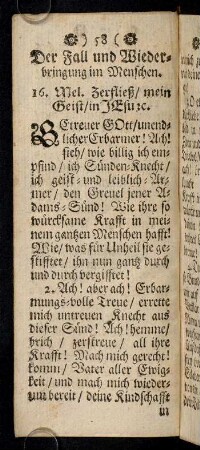 58-67, 16. Der Fall und Wiederbringung ...; ...