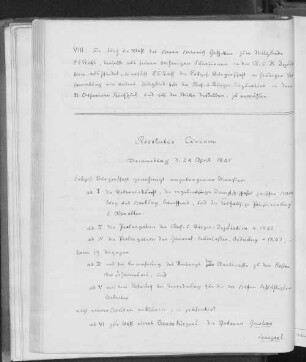 Resolutio Civium, Donnerstag d. 24 April 1845